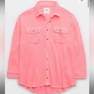 Aerie LumberJane Waffle Shirt (small but very oversized)